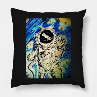 Astronaut Reaching Out Pillow