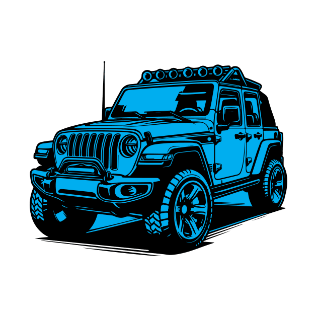 Adventure Awaits: Off-Road Dreams on Wheels - Unleash the Spirit of Jeep in Every Stitch! by Dooodeee