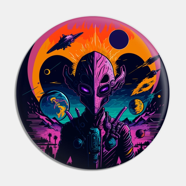 UFO Attack Pin by machmigo