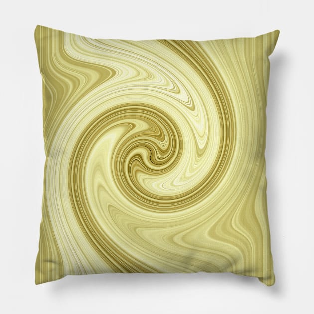 Molten gold swirls zen Pillow by hereswendy