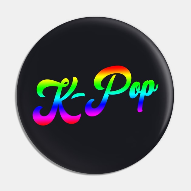 K-Pop Writing Korean Pop Pin by Foxxy Merch