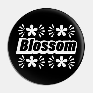 Blossom blossoming logo design Pin
