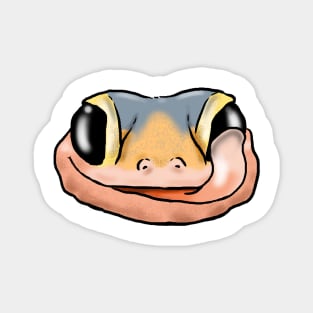 Smiling Leopard Gecko, Cute Gecko Face, Gecko Lover Magnet