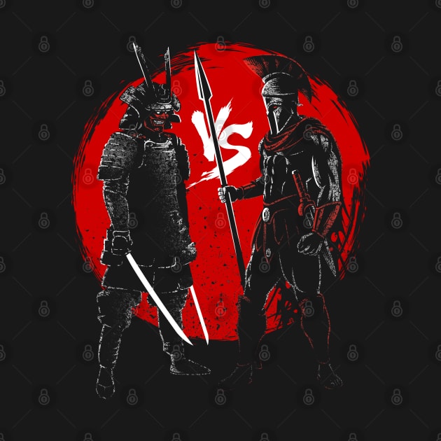 Gladiator vs Samurai by albertocubatas