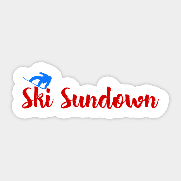 Winter And Snow Fun In Ski Sundown Ski Sundown Sticker Teepublic Winter And Snow Fun In Ski Sundown Ski Sundown Sticker Teepublic