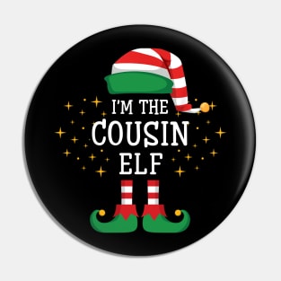 I'm The Cousin Elf Matching Family Christmas Pajama Pin