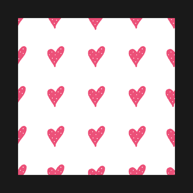 Pink Heart Pattern by OneLook