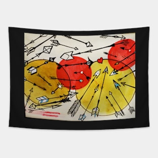 many arrows tattoo flash Tapestry