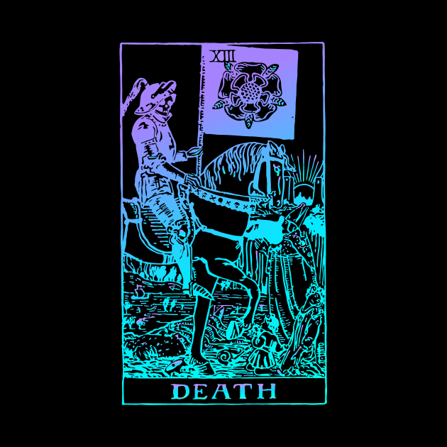 Death Tarot Card Rider Waite Witchy - Death Tarot Card - Pillow ...