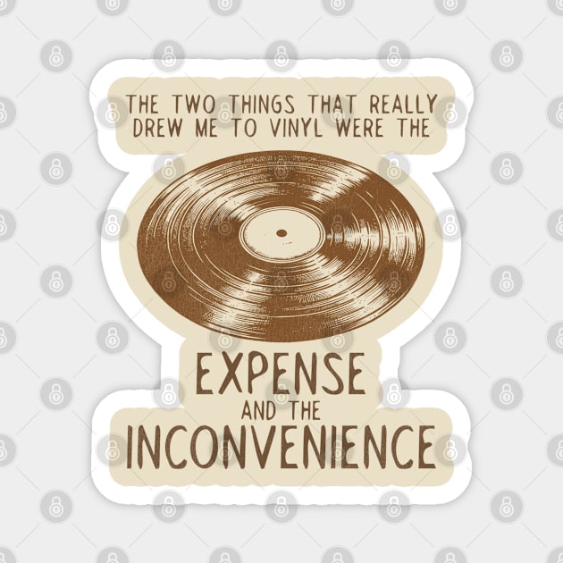 VINYL Collector Woes Magnet by darklordpug