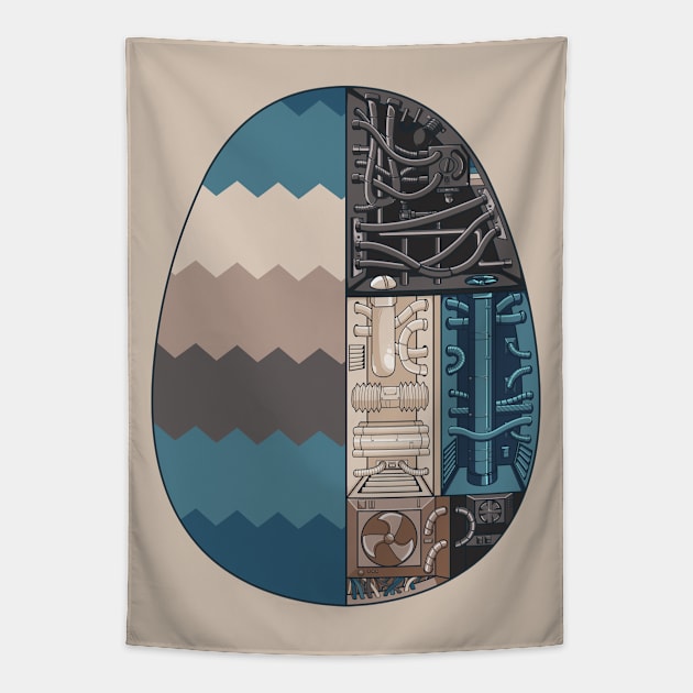 Easter Egg V.3 (SAND) Tapestry by Chrononimbus