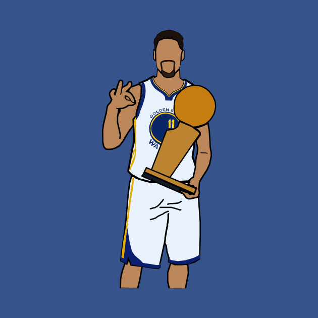 Klay Thompson 3peat Trophy - NBA Golden State Warriors by xavierjfong