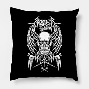 Skeleton Eagle Pillow