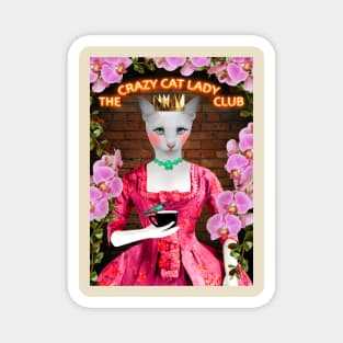 The crazy cat lady club Magnet