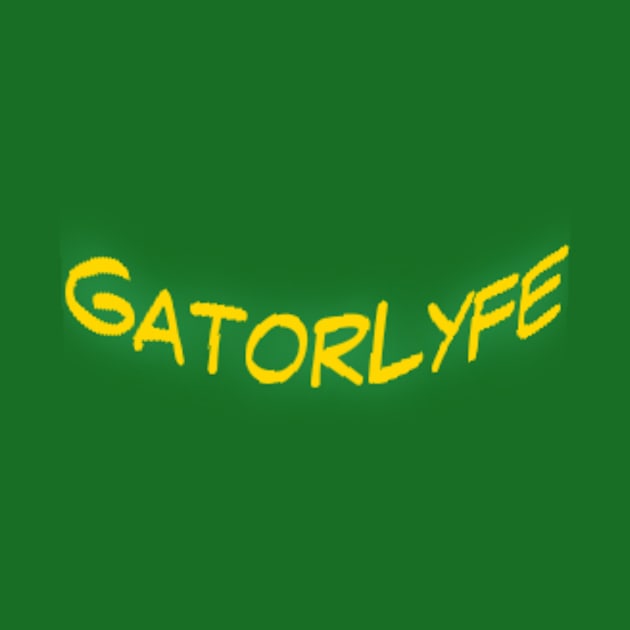 Green n gold font by GatorLyfe Clothing