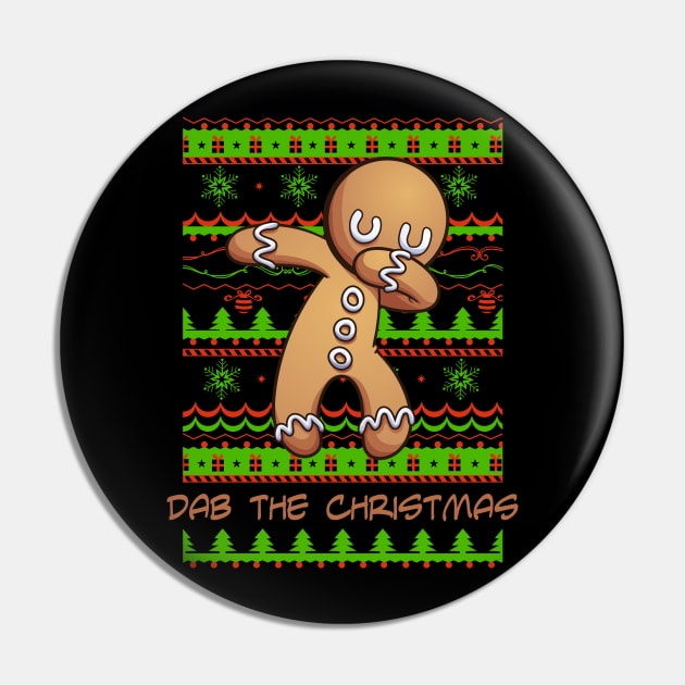 Christmas Dabbing Gingerbread Man - Dab Dance Slogan 1 Pin by EDDArt