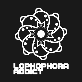 Lophophora Addict White vertical logo T-Shirt