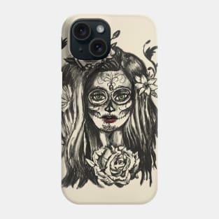 Day of the Dead Girl Santa Muerte Phone Case