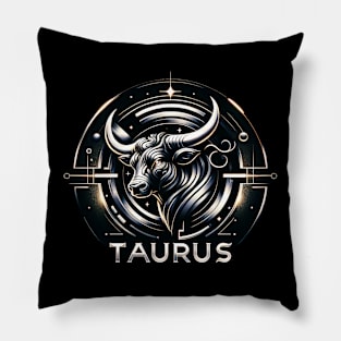 Celestial Taurus Emblem Apparel Pillow