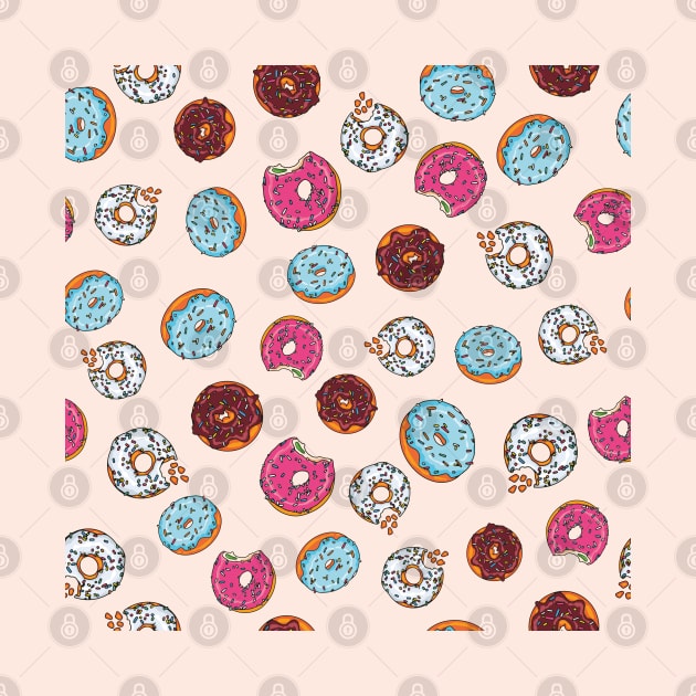 Donut Pattern by okpinsArtDesign