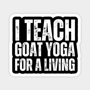 I Teach Goat Yoga For A Living Magnet