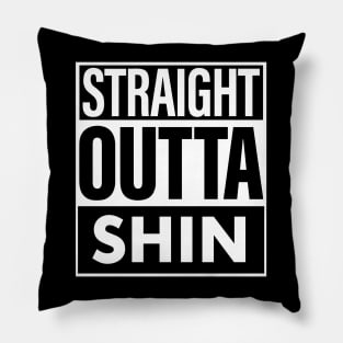 Shin Name Straight Outta Shin Pillow