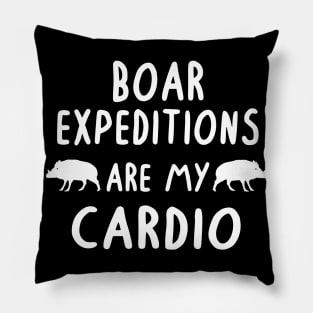 Boar expeditions wild boar saying hunting fan animal Pillow