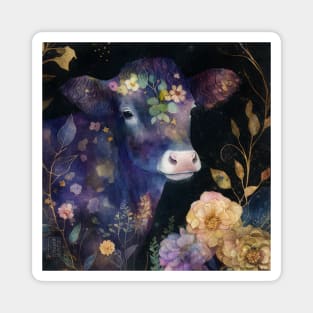 Cow, Watercolor Farm Animals Magnet