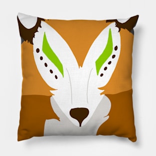 Green Eyed Fox Pillow