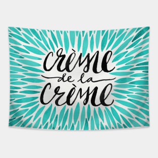 turquoise Creme De Le Creme Tapestry