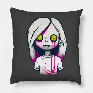 Emo Zombie Girl Pillow