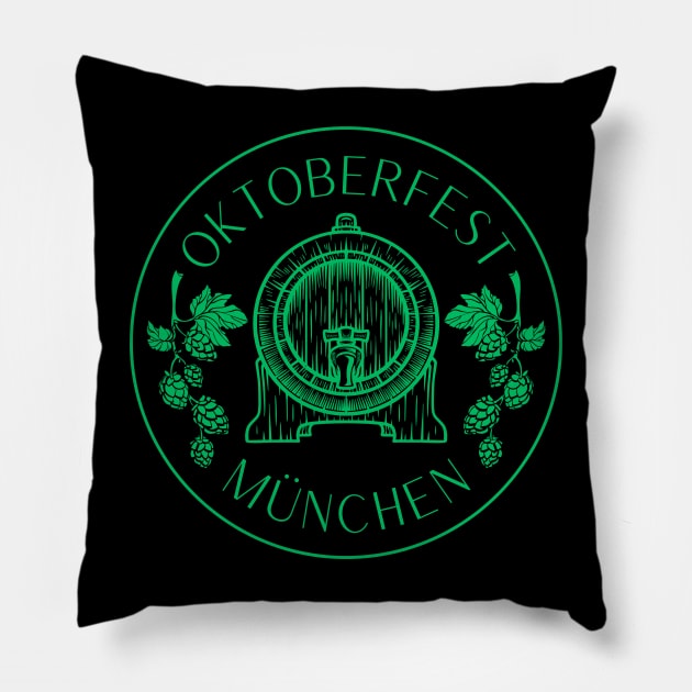 Oktoberfest München Pillow by Printed Passion