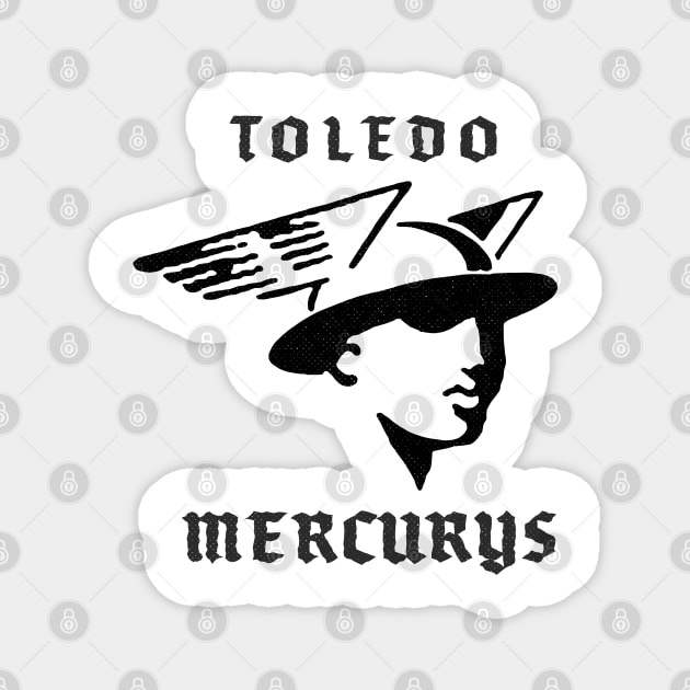 Defunct Toledo Mercurys Hockey Magnet by LocalZonly