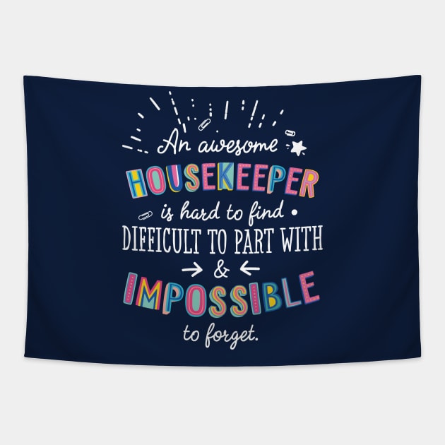 An awesome Housekeeper Gift Idea - Impossible to Forget Quote Tapestry by BetterManufaktur