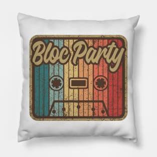 Bloc Party Vintage Cassette Pillow