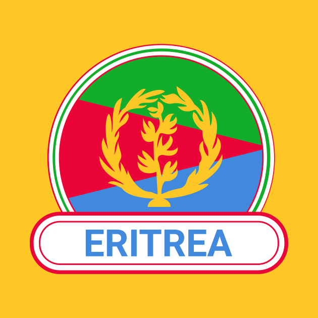 Eritrea Country Badge - Eritrea Flag by Yesteeyear