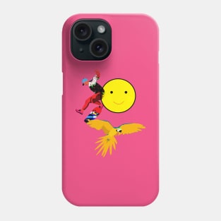 Skater, Parrot and Smileys Phone Case