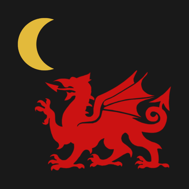 Welsh Dragon Moon by Celtic Morrigan