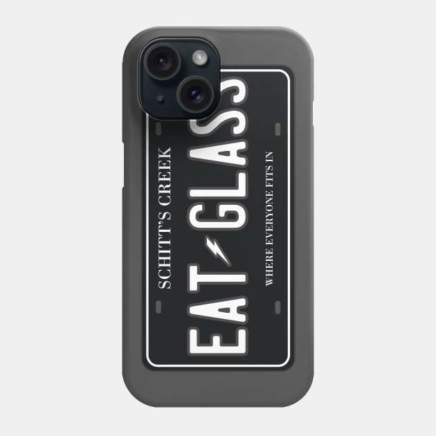 Eat Glass License Plate Phone Case by Movie Vigilante