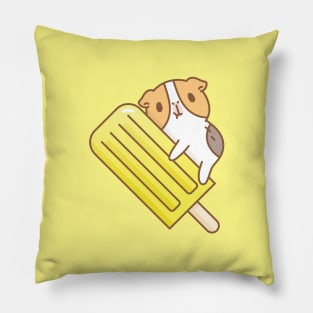 Guinea pig and yellow ice pop Pillow