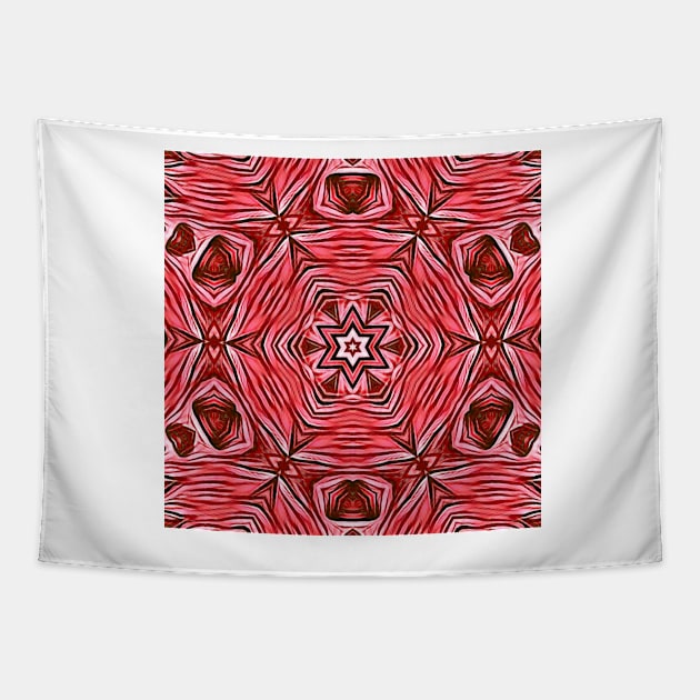 flora pattern and designs in shades of pink and red Tapestry by mister-john