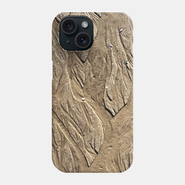 Abstract Sand Texture Pattern Phone Case by WiredDesigns