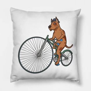 Cool dog rides bicyclette Pillow