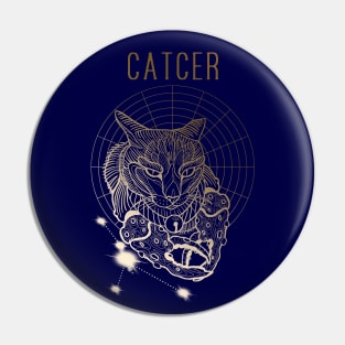 A zodiac cattery: Cancer - catcer Pin