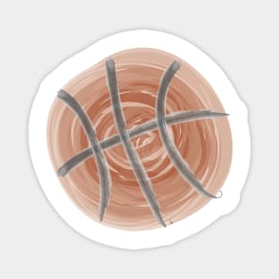 watercolor basketball Magnet