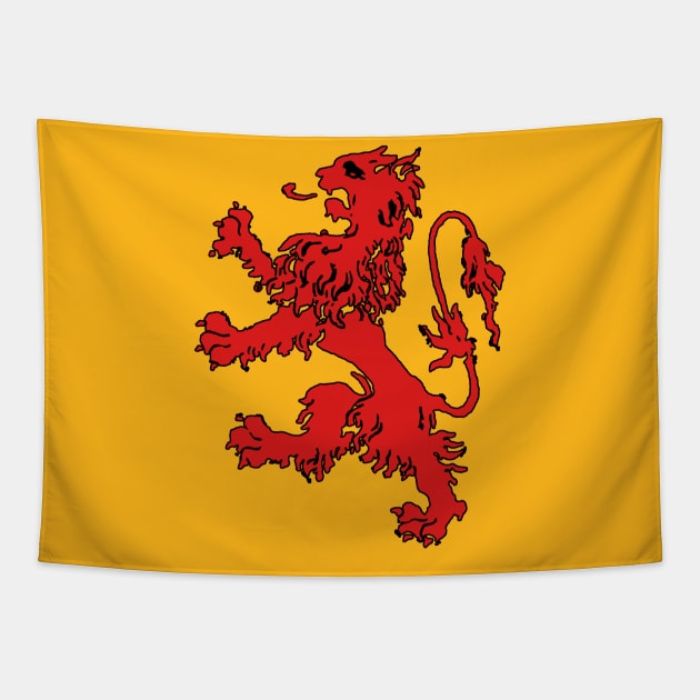 Scottish Lion Tapestry by Bluedaisy66