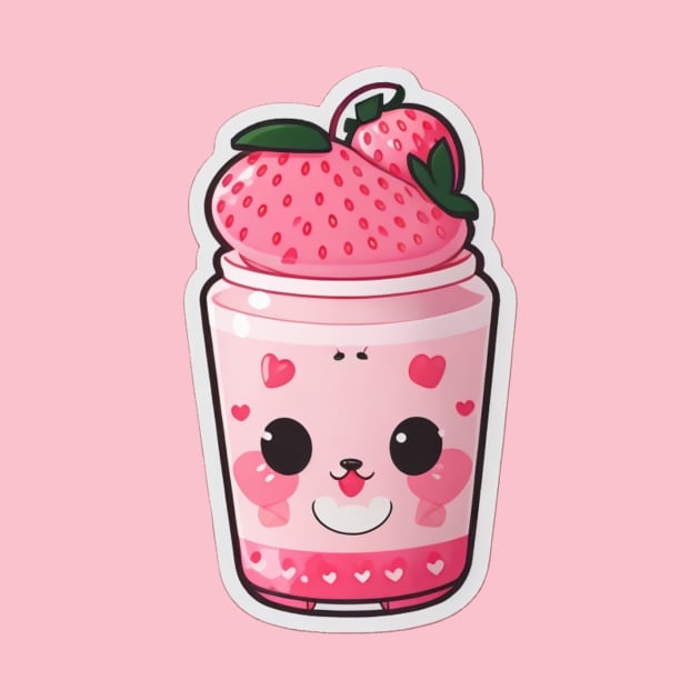 Cute strawberry drink by Majkel&Majkel