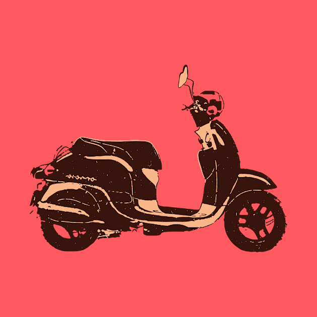 Retro Vintage Scooter by YTdesign