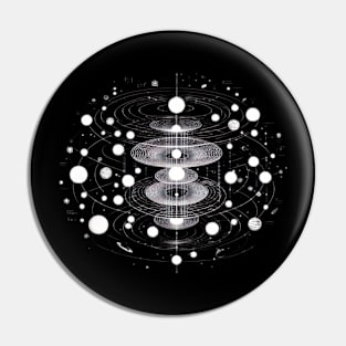 Scientific Illustration of the Multiverse Pin