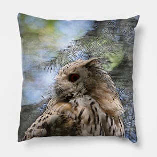 owl - portrait Pillow